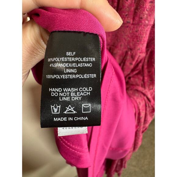 EVEREVE Elena Ruffle Sleeve Floral V Neck Midi Dress Womens S cottage Stretch - Picture 8 of 10